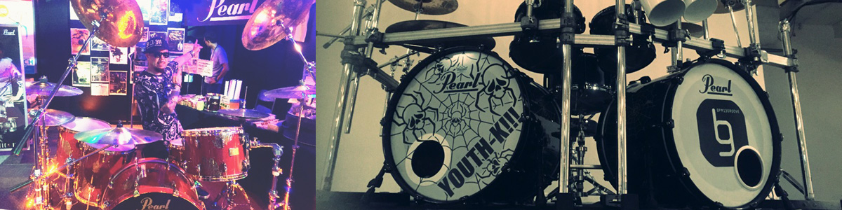 YOUTH-K!!! offcial website / Drummer of THE冠・AA= etc